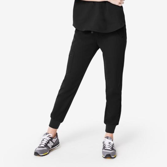 Figs Pants - Figs Zamora Jogger Scrub Pant Black XXS Tall